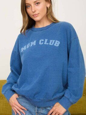 NWT J.O.A. Mom Club Crewneck Sweater